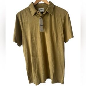 Pact Men's 100% Organic Cotton Polo Shirt NWT